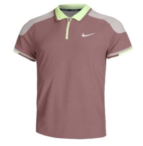 теннисная майка поло Nike Advantage Slam Polo Men Smokey Mauve Platinum Violet White 01