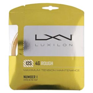 теннисные струны Luxilon 4G Rough 16L 1,25 Set 12m Gold String 01