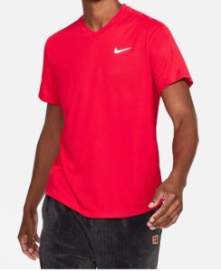 теннисная майка Nike Court Victory Dry T Shirt Men Red White 03