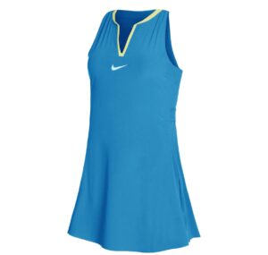 теннисное платье Nike Dri-Fit Club Dress Women Blue White 01
