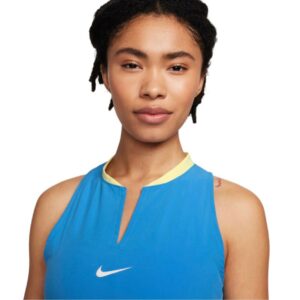 теннисное платье Nike Dri-Fit Club Dress Women Blue White 02